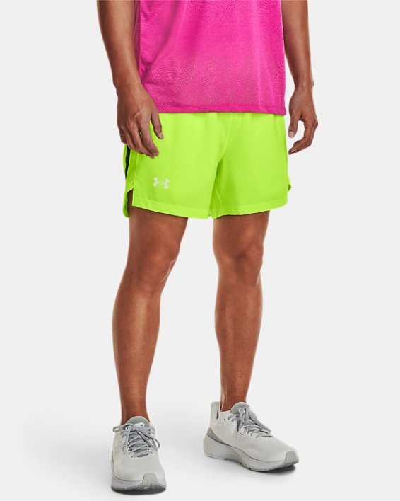 Men's UA Launch Run 5" Shorts, Green, pdpMainDesktop image number 0
